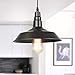 LNC Pendant Lighting for Kitchen Island Barn Hanging Lamp with Paint Baking Finish for Dining Room, Bar Counter, A0190701, Black