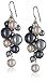 Amazon Essentials Cream and Grey Simulated Pearl Cluster Drop Earrings, (previously Amazon Collection)