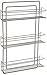 Organize It All Wall Mounted Spice Rack| Dimensions: 11”(L) x 3.25”(W) x 18.16”(D | Easy Mount, Inside Cabinet, or Flat Surface, Hardware included, Kitchen, 3 Tier Rack, Kitchen Organization, Chrome