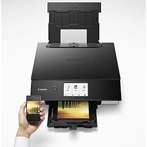 PIXMA TS8322 All-in-One Wireless Inkjet Photo Printer with Copier and Scanner, Black