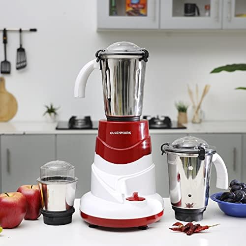 Olsenmark 550W In Mixer Grinder Stainless Steel Blades,