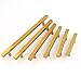 goldenwarm 3in Gold Drawer Pulls Brushed Brass Cabinet Pulls 15 Pack - LS1212GD76 Gold Drawer Knobs Kitchen Hardware Bathroom Cabinet Knobs Door Handle 5in(128mm) Overall Length
