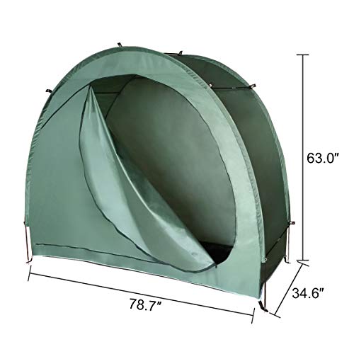 H&ZT Bike Cover Storage Tent Tricycle Cover Storage Shed Tent, Durable Polyester Waterproof Anti-Dust