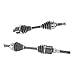 Front Driver and Passenger CV Axle Assembly Set Neoprene Boots Moly Greased Compatible with 2001-2008 Ford Escape 2001-2008 Mazda Tribute 2005-2008 Mercury Mariner Automatic Transmission