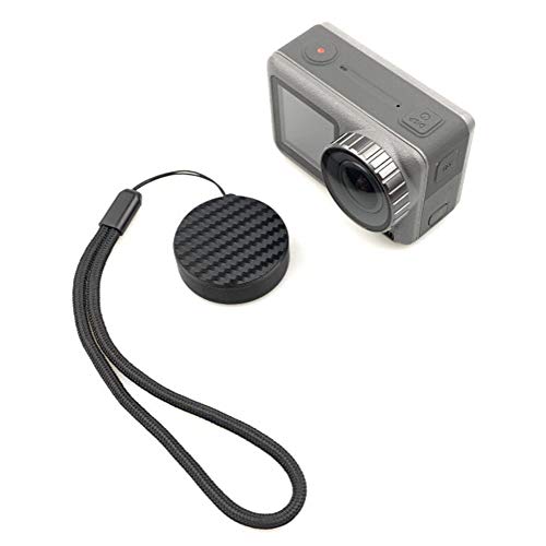 QKOO Lens Cap for DJI Osmo Action Camera - 3D Printed Lens Protector Cover with Lanyard Protective Scratch Proof Camera Accessories