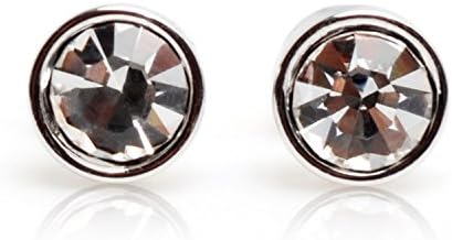 Helen Accessories - Medium Silver-Rim Stud Earring (Silver)