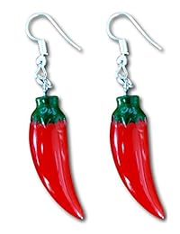 Pashal - Pendientes colgantes de resina con diseño de verduras y frutas