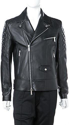 Amazon ディースクエアード Dsquared2 レザージャケット ライダース ブラック メンズ S71am0602sx8131 並行輸入品 52 ブラック コート ジャケット 通販