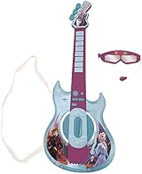 Lexibook Frozen Light-Up Electronic Guitar MP3 Input Microphone Game Modes Blue view 2