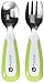 4moms high chair Feeding Utensil Set, Spoon and Fork for Baby, Infant, and Toddler, from The Makers of The mamaRoo