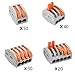 Kalolary Wire Connectors-Insulated Wiring Terminals Wire Connectors,Assortment Conductor Compact Wire Connectors,4 Kinds of Lever-Nut(PCT-212, PCT-213,PCT-214,PCT-215, 140PCS)