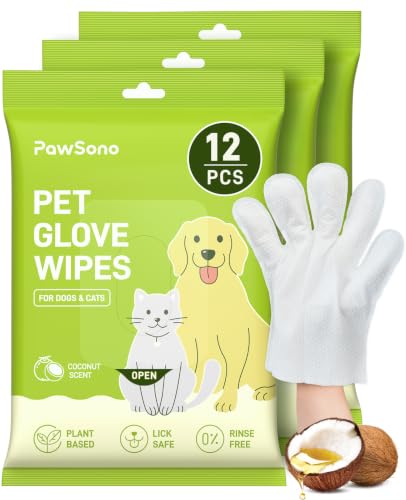 PawSono Pet Glove Wipes