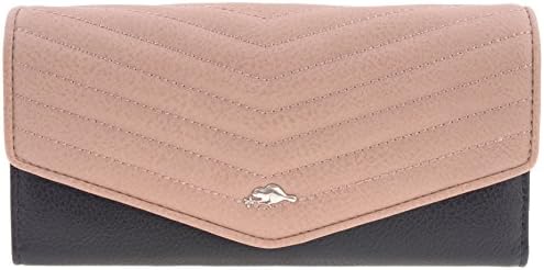 Roots 73 Women's Arrowhead Collection Large Clutch Wallet (Sable Brown, Black)