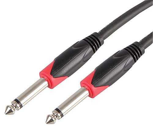 Pulse PLS000486 6.35 mm (1/4 Inches) 2P Jack Plug to Plug Lead, 1m