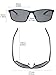 FSK Aluminum and Magnesium Metal Frame Polarized Sunglasses for Fishing Driving FSK2179 (Black frame Gray lens) …