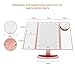 FUNTOUCH Makeup Vanity Mirror with 21 LED Lights, 10X/3X/2X/1X Magnifying Led Makeup Mirror with Touch Screen,Dual Power Supply,180° Adjustable Rotation,Countertop Cosmetic Mirror(Rose Gold)