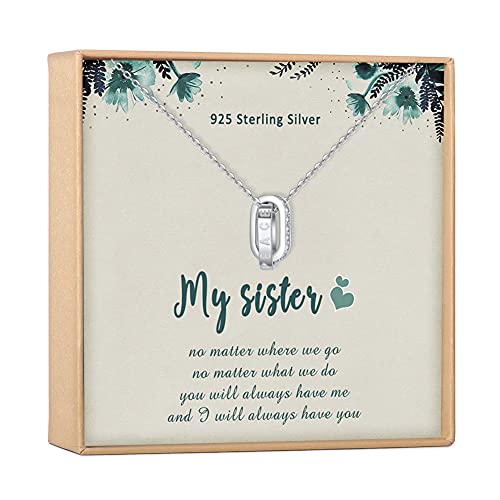 Amazon Sister Necklace Sterling Silver DayOfShe Sister Gifts From