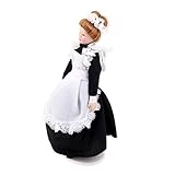 Dolls House Miniature 1:12 Scale Porcelain Victorian Maid Servant in Uniform