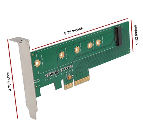 I/O Crest M.2 PCIe to PCIe 3.0 x4 Adapter - Support M.2 PCIe 22110 2280 2260 2242 2230 Components Other SI-PEX40110