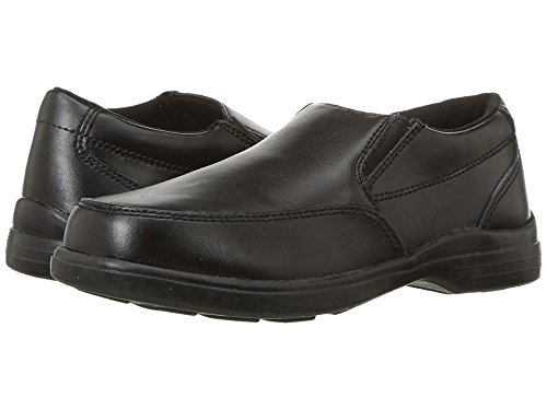 Hush Puppies Shane Uniform Dress Shoe (Toddler/Little Kid/Big Kid), Black, 6 W US Big Kid