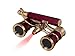 Levenhuk Broadway 325N Opera Glasses (Red Theater Binoculars with LED Light and Extendable Handle)