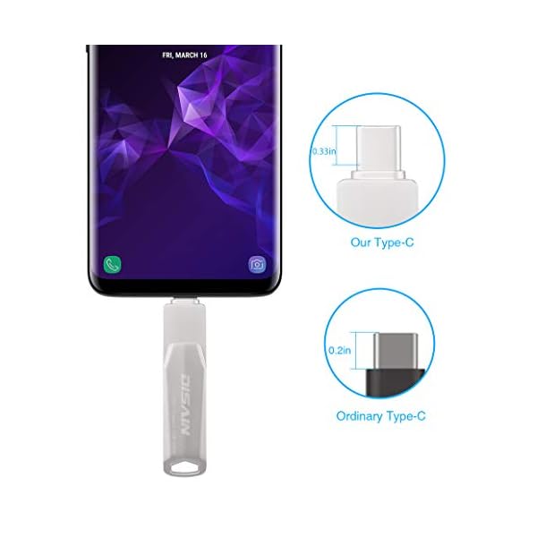 USB Stick 64GB, 2 in 1 USB Stick, Type-C USB 3.0 Stick für Smartphone Externer Speicher Stick Speichererweiterung mit… – Bild 6