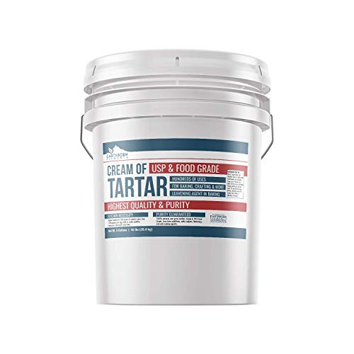 Cream of Tartar (5 Gallon) by Earthborn Elements, Resealable Bucket, Highest Purity, Baking Additive, Non-GMO, Kosher, Gluten-Free, All-Natural, DIY Bath Bombs