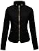 NE PEOPLE Womens Lightweight Quilted Zip Jacket, Small, NEWJ22BLACK