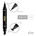VereBeauty Eyeliner Stamp, Eye Liner,Cat eyeliner, Liquid Eye liner, Dual Ends, Waterproof Smudge proof Winged Long Lasting Liquid Vamp Style Wing No Dipping Required Eyeliner