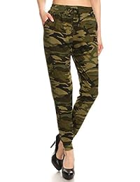 Leggings Depot Premium Jogger Pantalones de chándal de cintura alta para dama (S-XL)