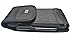 AIScell Holster for iPhone 4S 4, Rugged Black Nylon Pouch Case Metal Belt Clip 2 Way Belt Loops Holster with Cleaning Cloth,Fits iPhone with Hybrid Protective Armor Cover Case on