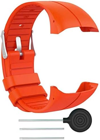 Windoson for Polar M400/M430 Strap, Replacement Soft Silicone Rubber Watch Band Wrist Strap Sport Bracelet for Polar M400/M430 Unisex Adult GPS Running Watch (Orange)