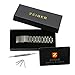 Zeiger 20mm Mens Watch Band Stainless Steel Metal Watch Band Interchangeable Replacement Black