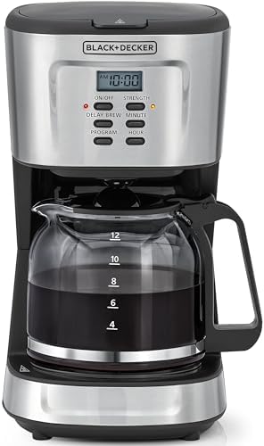 12 Cup Thermal Carafe Black And Decker Coffee Maker Programmable