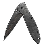 Kershaw Leek Pocket Knife, 3 Inch Composite Blackwash Blade 1660CBBW
