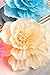 Paper Flower Decorations, Large Crepe Paper Flowers, Handcrafted Flowers, Giant Paper Flowers (Pink, Blue, Yellow, Champagne Set of 6) for Wedding, Bridal Shower, Baby Shower, Nursery Wall Decor