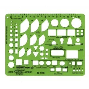 Home Planning and Layout Stencil Template