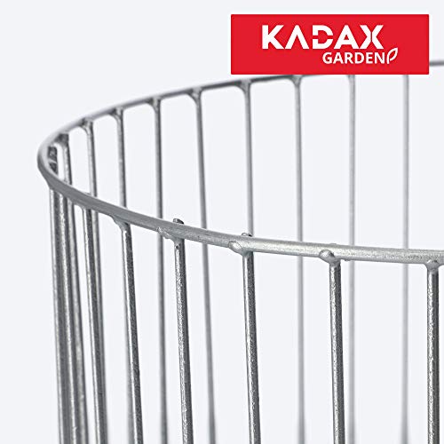 KADAX Gabionentopf aus verzinktem Stahl, wetterfester Steinkorb, Pflanzenkorb, minimalistische Drahtkörbe, Gabionentopf… – Bild 3
