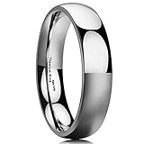 King Will Basic 3mm 5mm 7mm 9mm Titanium Ring Domed High Polished Wedding Engagement Band