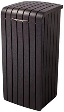 Amazon Com Keter Woven 30 Gallon Trash Can Wicker Style Never Fray Waste Bin 1 Waste Bin Home Kitchen