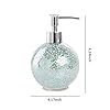 WHOLE HOUSEWARES Bathroom Accessories Set, 4-Piece Glass Mosaic Bath Accessory Completes with Lotion Dispenser/Soap Pump…