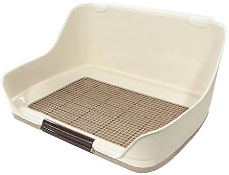Gfbyq Pet Toilet Hund Toilette,Indoor Dog Puppy Plastic Potty Training with Fence and Target 51.240.526cm Small Pet Use