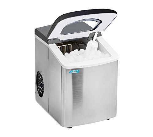 Mr. Freeze MIM-18 Maxi-Matic Portable Ice Maker with Lid, Black (Stainless Steel) - Thumbnail 7