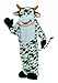 Forum Deluxe Plush Cow Mascot Costume, Black, One Size