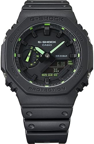 Amazon.com: Casio GA-2100-1A4ER G-Shock Neon Accent Quartz Watch