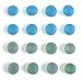 Office Magnets Fridge Magnets Refrigerator Magnets, Mymazn Whiteboard Magnets Cute Magnets Kitchen Magnets Decorative Colorful Frost Glass (8 Green 8 Blue)