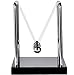 Lamayal Newton’s Cradle Balance Balls, Art in Motion Toys for Kids Adults, Science Physic Psychology Educational Kits Wooden Base