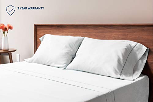 Grace Premium Microfiber Sheet Set - Super Soft, Deep Pocket, Embellished with Hypoallergenic, Wrinkle Resistant and Fade Resistant Brushed Microfiber – 4 Piece Set (Full, Silver) - Thumbnail 6