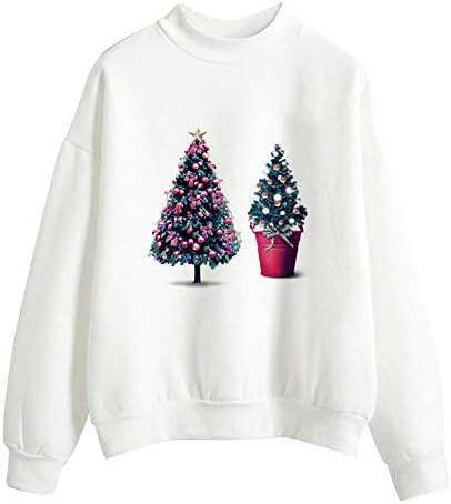 Clearance Sale for Women Tops.AIMTOPPY Women Christmas Print Long Sleeve Ladies Blouse Pullover Tops Shirt Sweatshirt