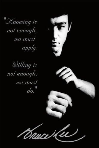 Bruce Lee Quotes Art Poster Print 24x36 Amazon Ca Home Kitchen